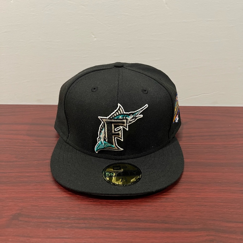New Era, 59Fifty Fitted Hat, Florida Marlins, Black